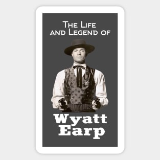 The Life and Legend of Wyatt Earp - Hugh O'Brian - 50s Tv Western Sticker